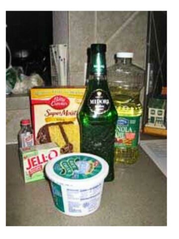 Midori Bundt Cake Ingredients