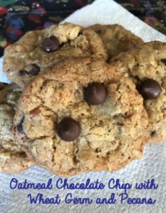 Oatmeal Wheat Germ Chocolate Chip Cookies - Cookie Madness