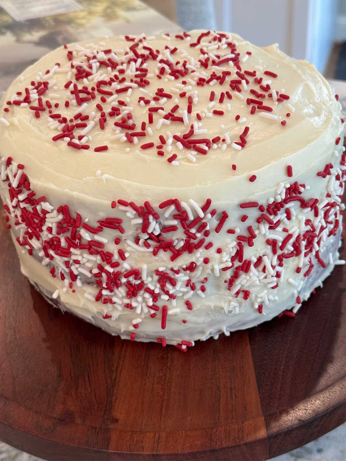 Classic Red Velvet Cake with Cream Cheese Frosting made with White Lily all-purpose flour