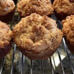 Apple Oatmeal Muffins with a Streusel Topping