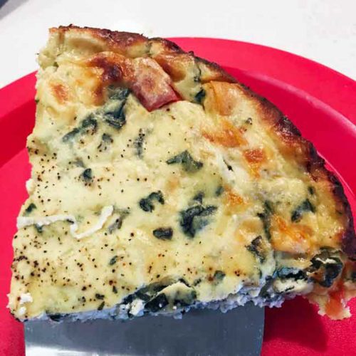 Crustless Spinach Quiche