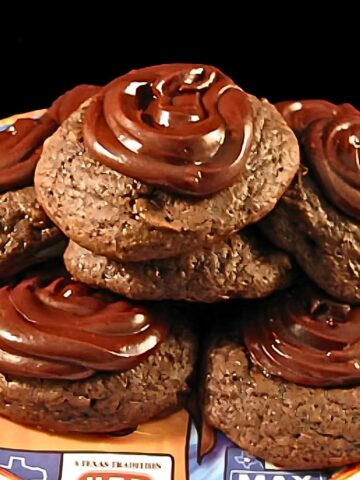 Chocolate Frosted Marshmallow Cookies