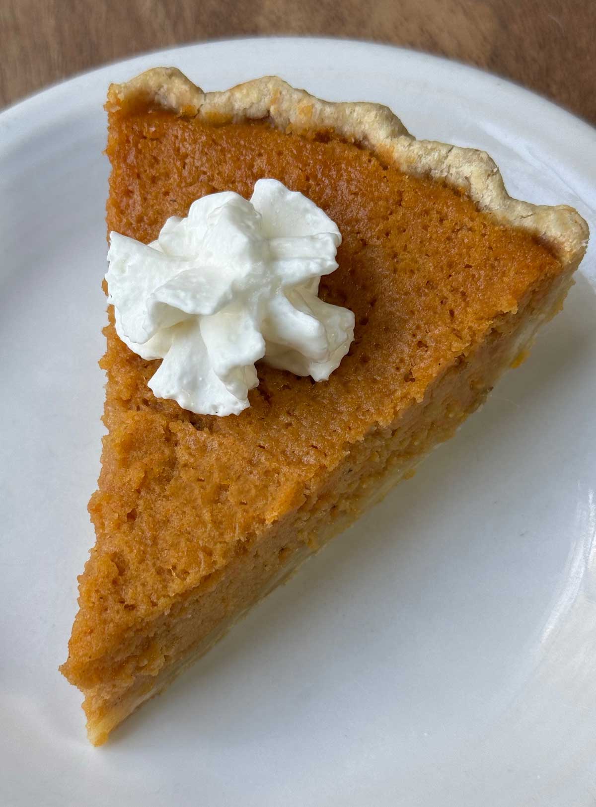 Mama Dip's Sweet Potato Pie Slice