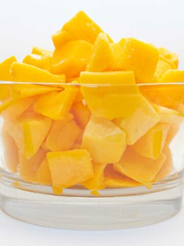 Fresh mangos for Fresh Mango Ice Cream