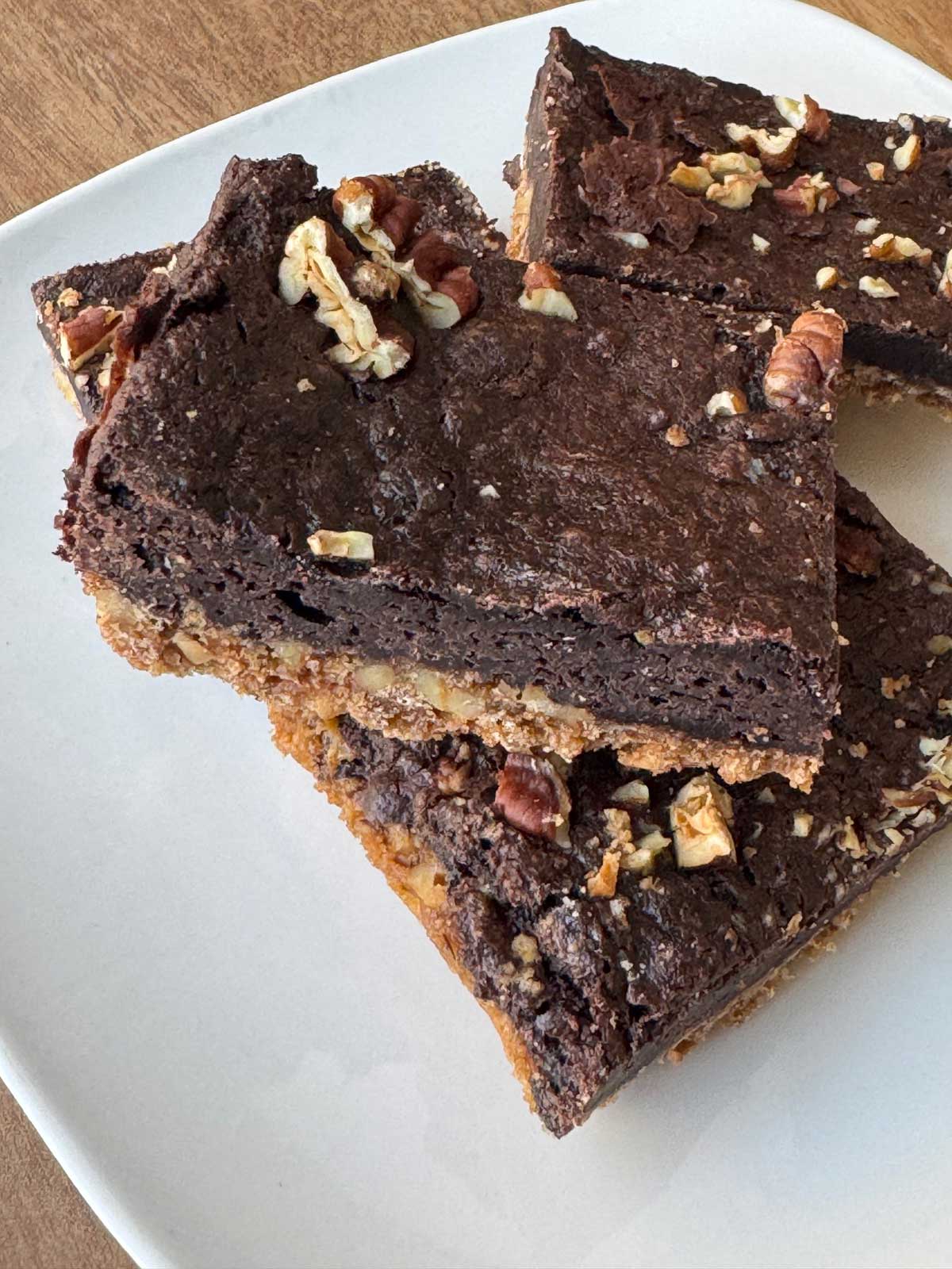 Crunch Crust Brownies recipe that calls for brownies mix.