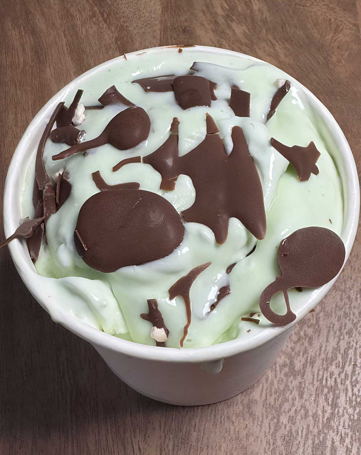 No Churn Mint Ice Cream with condensed milk and soft melt in your mouth chocolate chunks