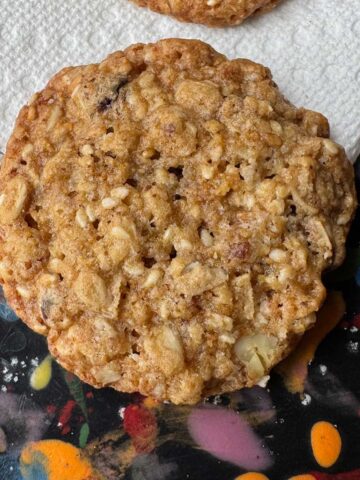 Oat, Sesame, Flaxseed Cookies