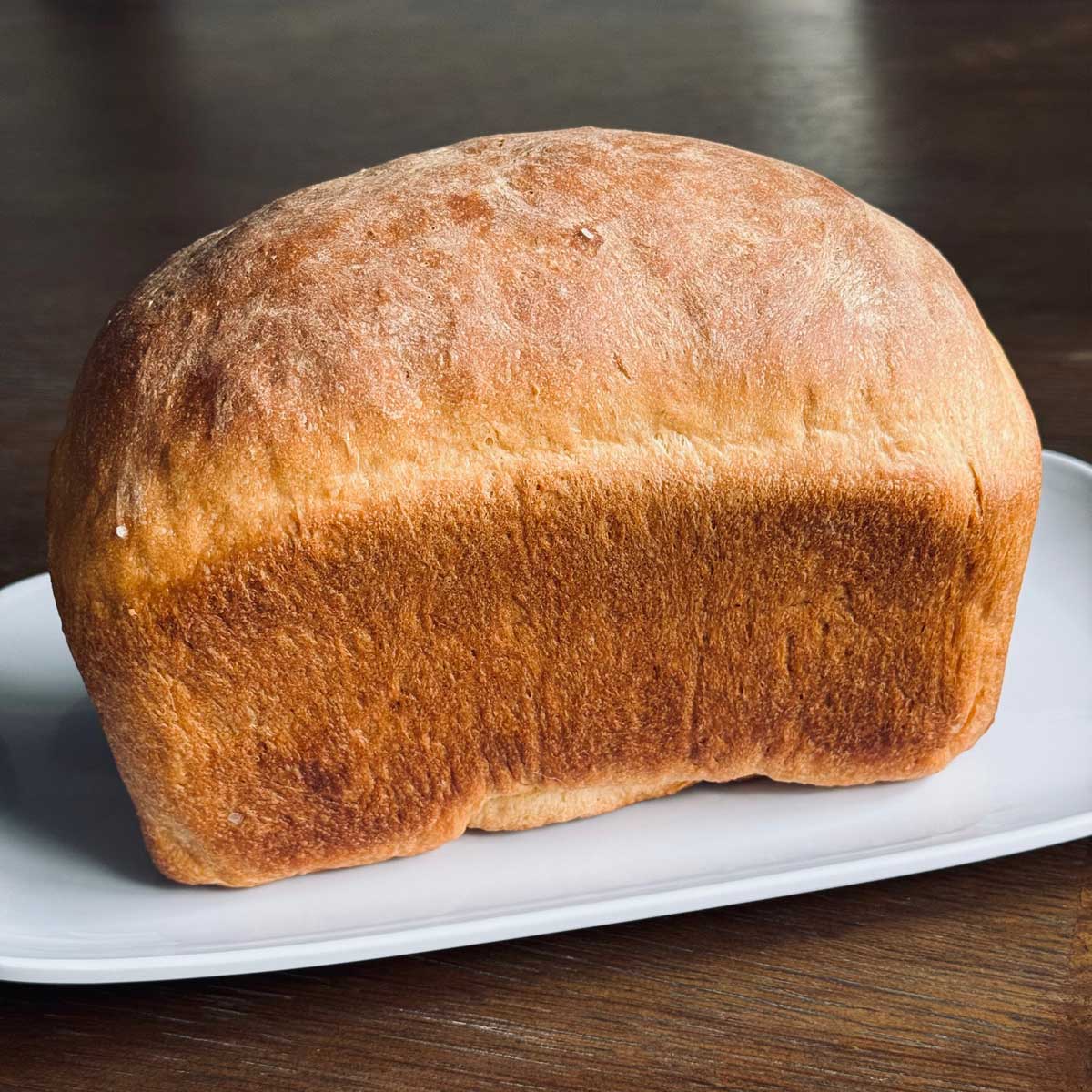 Basic bread made without a bread machine.