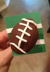 Football Shaped Cake Pops