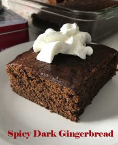 spicy dark gingerbread