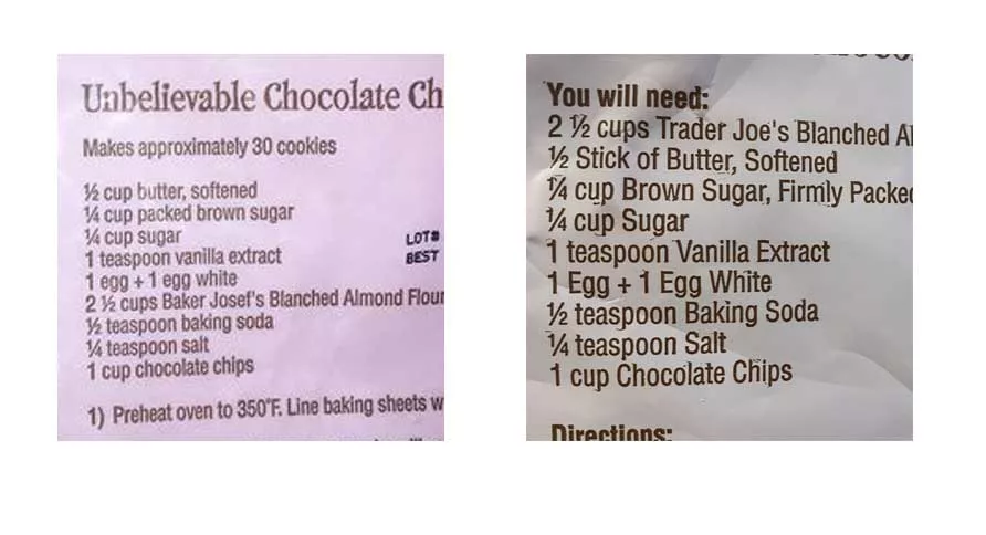 Trader Joe's Unbelievable Chocolate Chip Cookie Recipe