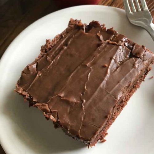 Small Texas Sheet Cake - Cookie Madness