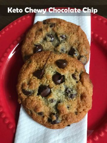 Keto Chewy Chocolate Chip Cookies - Cookie Madness