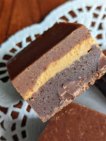 Frosted Peanut Butter Brownies