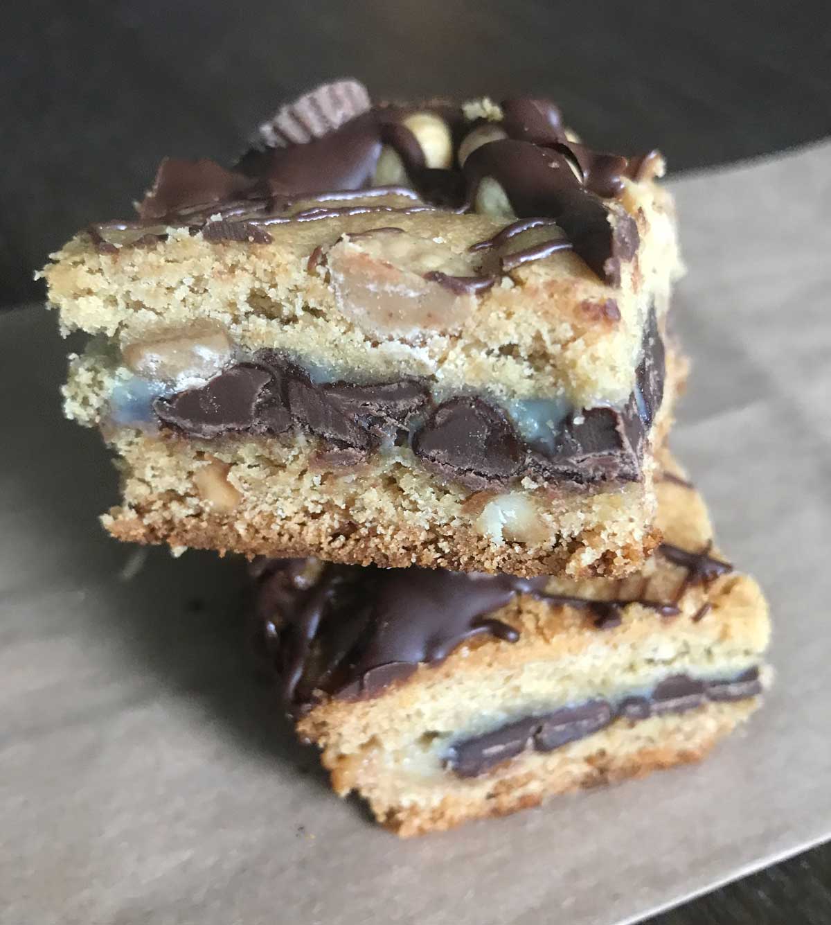 Cake Mix Peanut Butter Bars - Cookie Madness