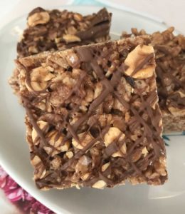 Chocolate Hazelnut Rice Krispies Treats