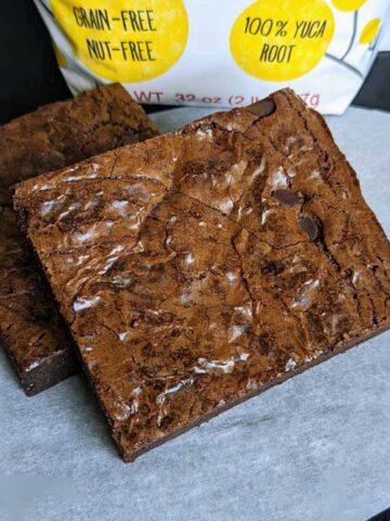 Giant cassava flour brownies recipe