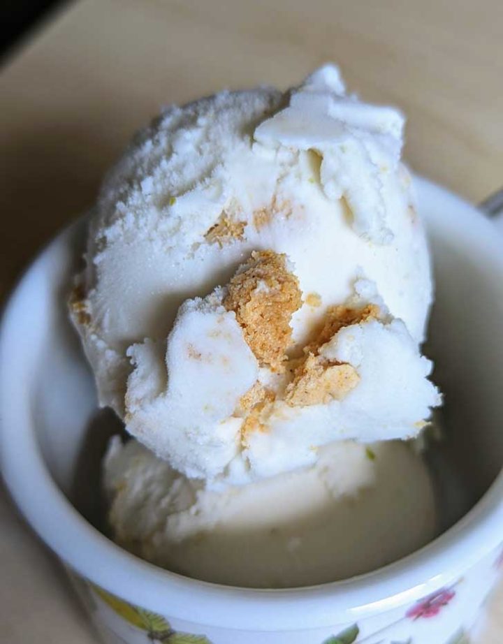 Key Lime Pie Coconut Milk Ice Cream - Cookie Madness