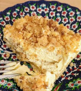 cream cheese crumb dessert