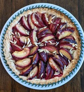 Buttery Cardamom Plum Tart