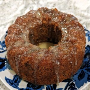 Fig Preserves Cake with Buttermilk Glaze