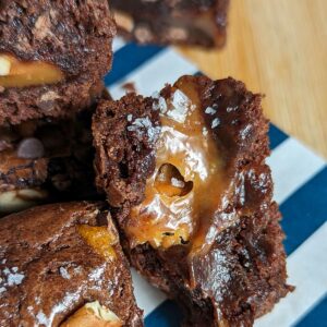 Brownie Mix Caramel Brownies