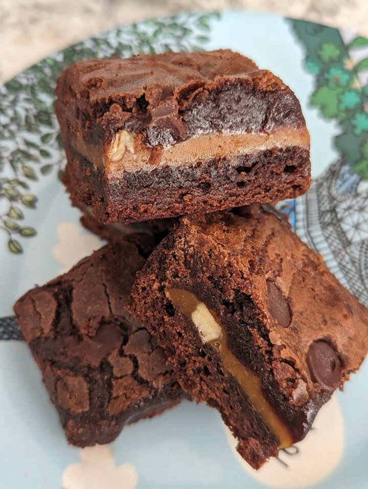 Brownie Mix Caramel Brownies Cookie Madness   Gooey Caramel Brownies 720x956 