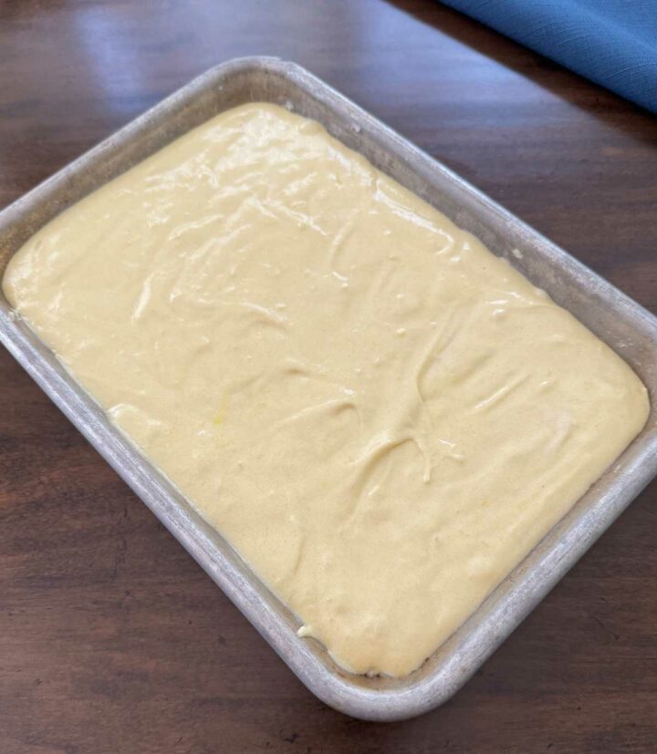 Mini Lemon Sheet Cake in 1/8 Sheet Pan - Cookie Madness