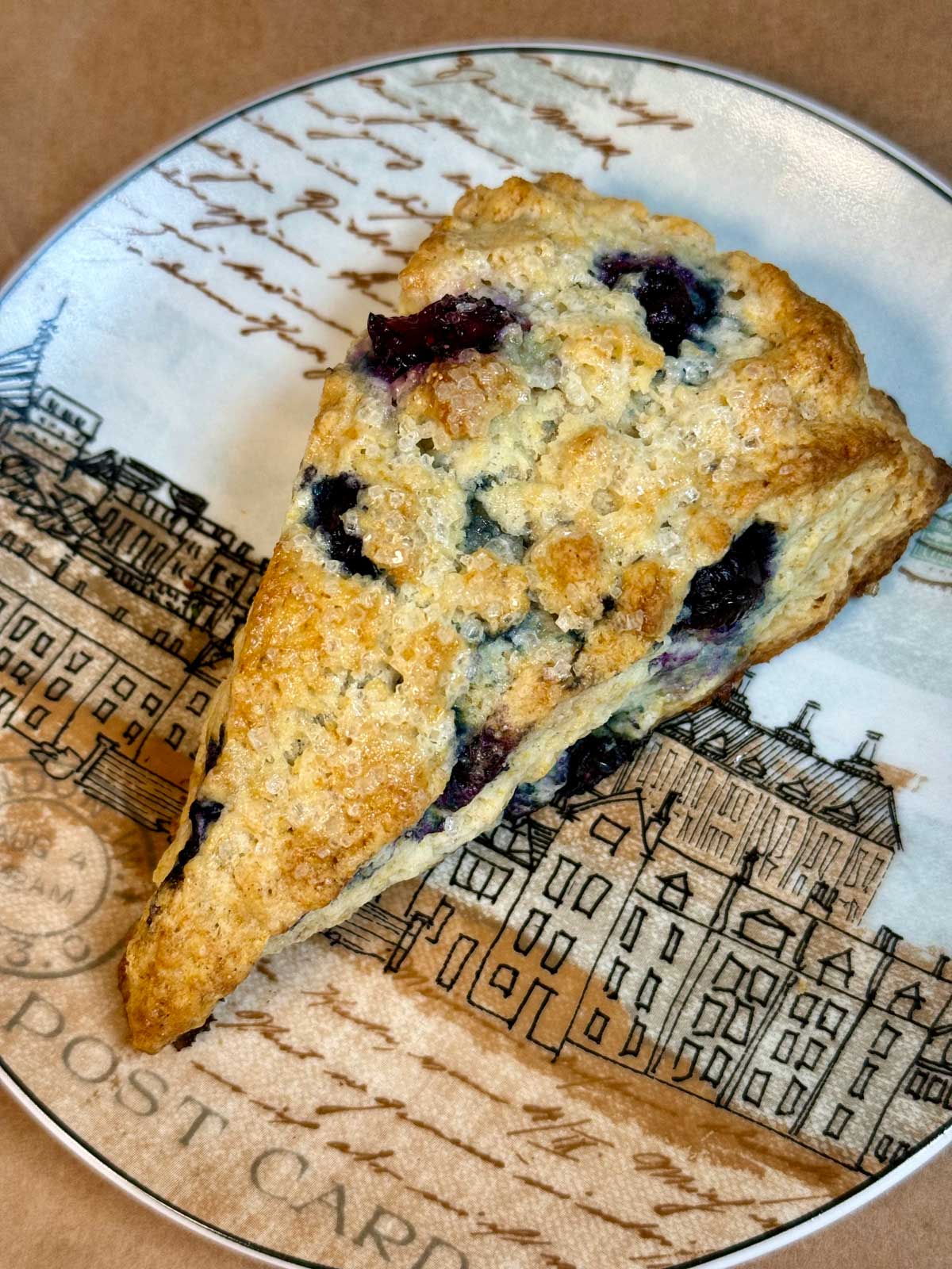 buttery scones with blueberries