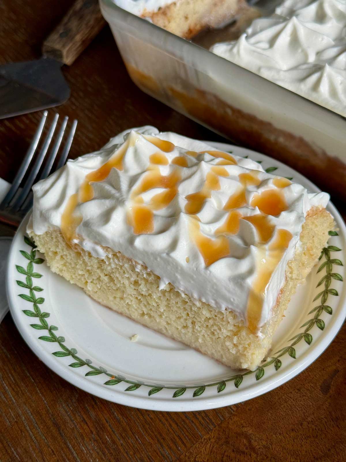 Tres Leches Cake with Sour Cream from the Houston Chronicle