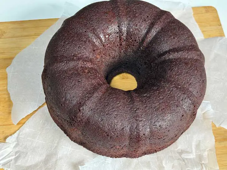 An unfrosted Pillsbury Bake-off Coconut Ring Cake