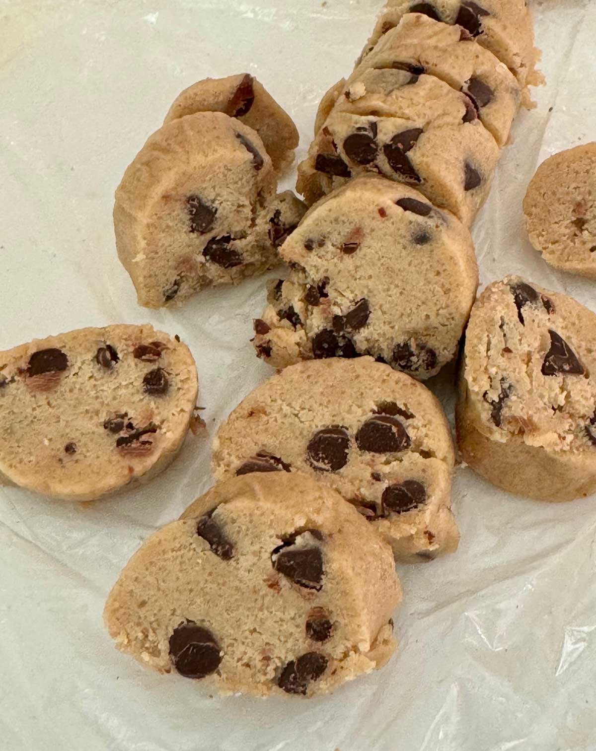 Condensed milk chocolate chip cookie dough mini chocolate chip