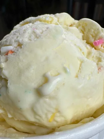 Yellow Birthday Cake Ice Cream