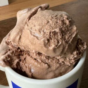 Light Chocolate Ice Cream adapted from the Ben & Jerry's recipe