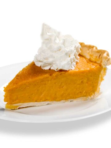 Pumpkin Pie Slice showing Pumpkin and Sweet Potato Pie Category