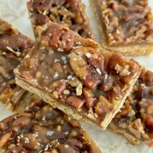 Honey Pecan Shortbread Bars