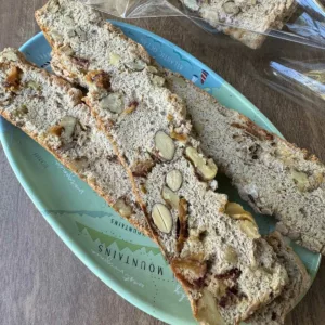 Apple Spice Buckwheat Biscotti