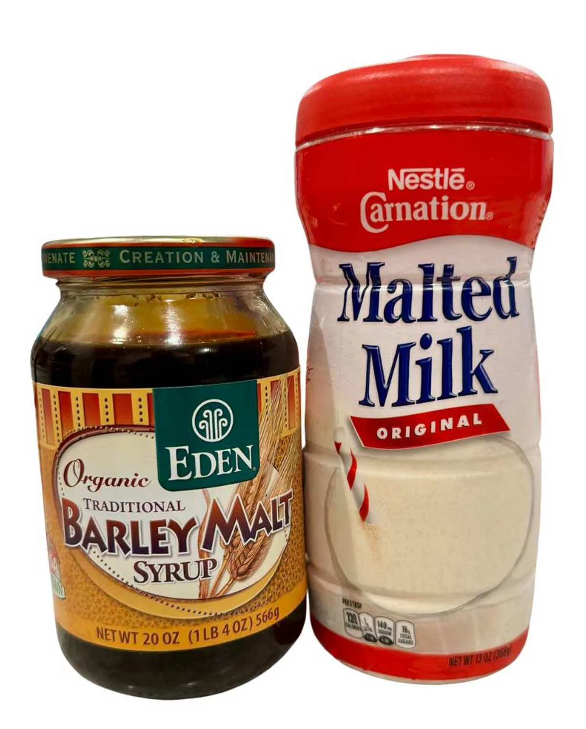 Malted barley syrup and malted milk powder