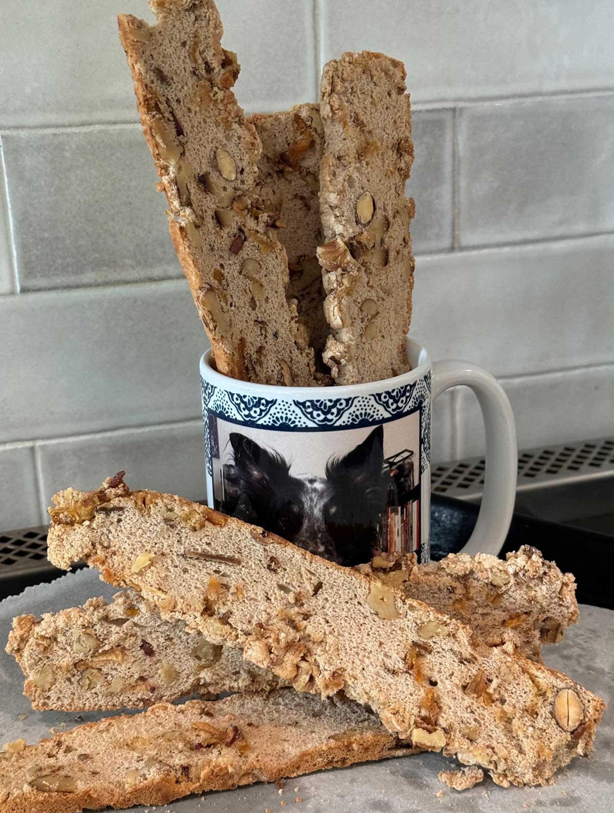 Apple Spice Buckwheat Flour Biscotti Thins