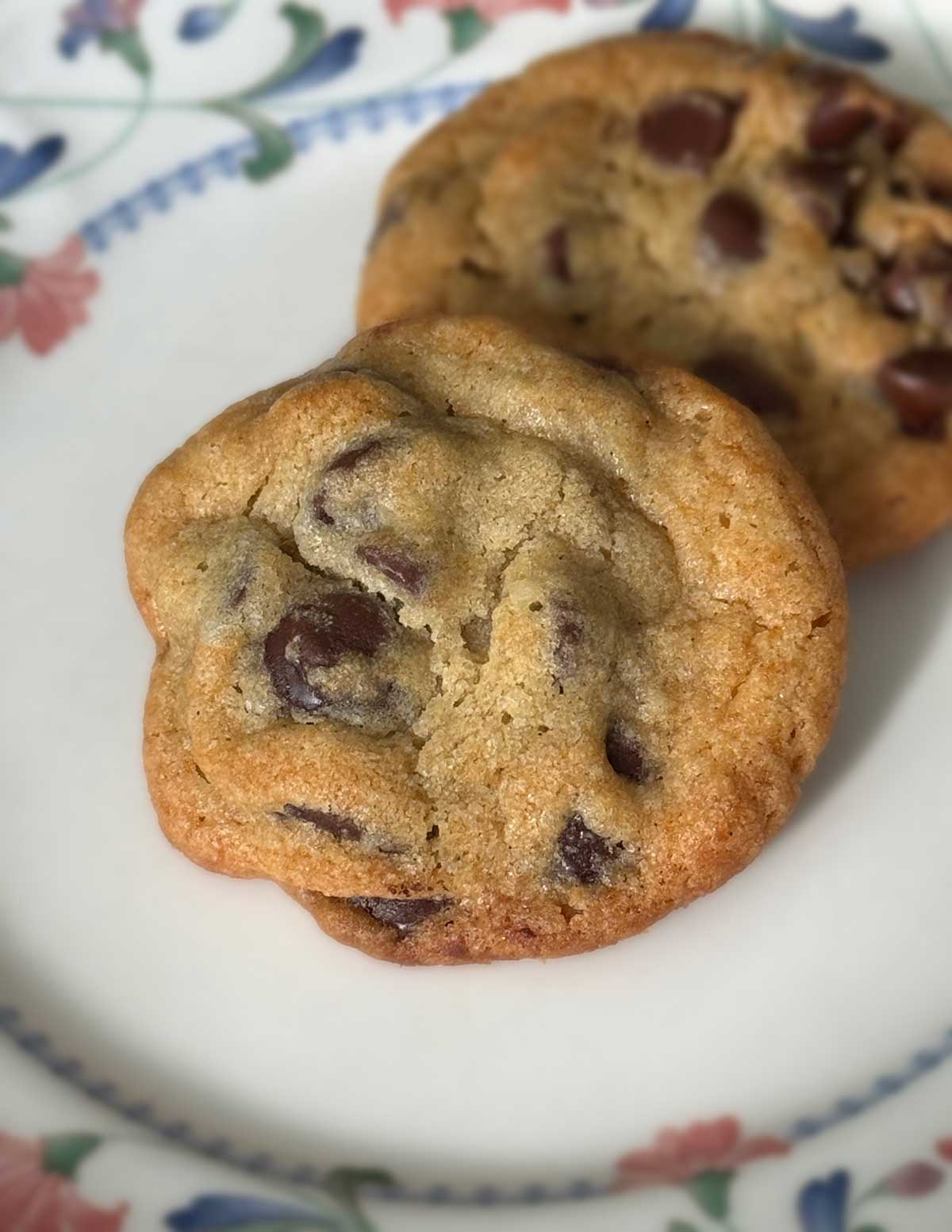 Pillsbury double chocolate chip cookies made with only brown sugar and two kinds of chips.