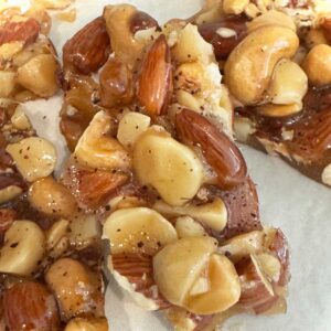 Amaretto Nut Brittle recipe