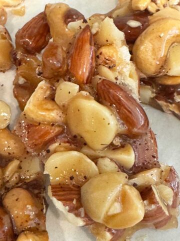 Amaretto Nut Brittle recipe