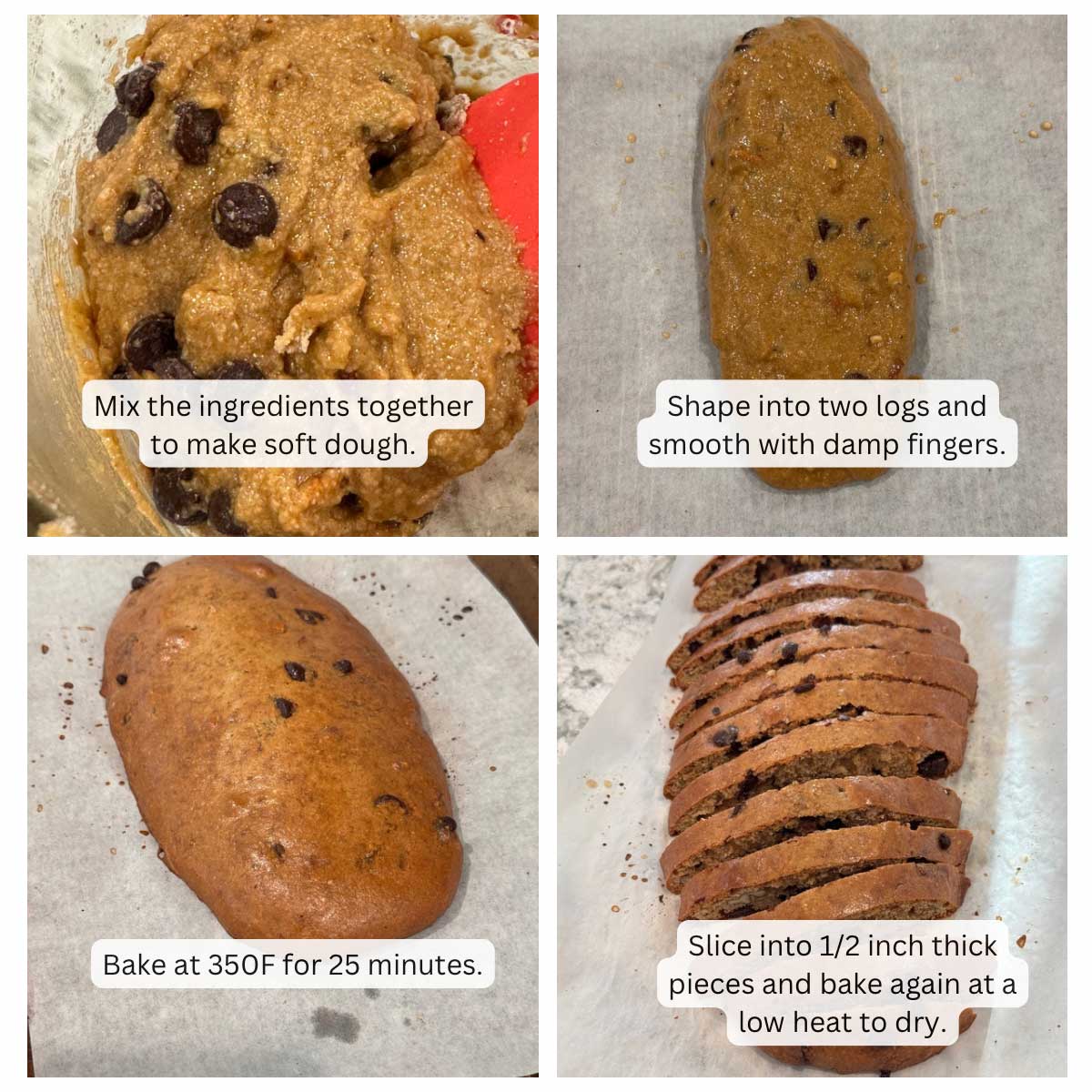 Steps for making easy Protein Powder Biscotti