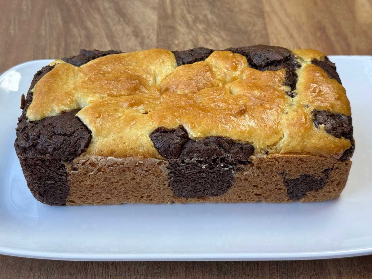 Chocolate and Vanilla Loaf Cake