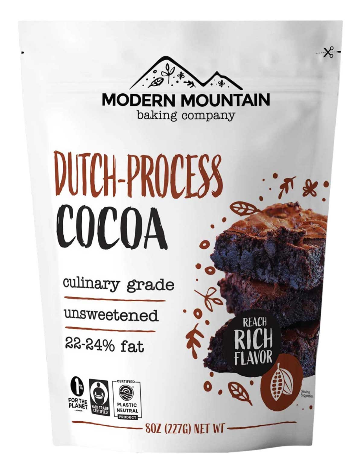 Modern Mountain Black Cocoa Powder used to make Double Chocolate Cookies with Marshmallows.