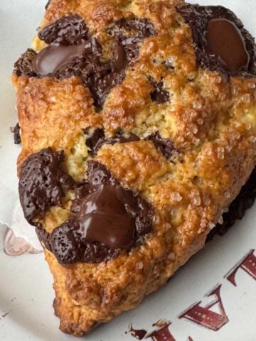 The best cream cheese scones with chocolate chunks