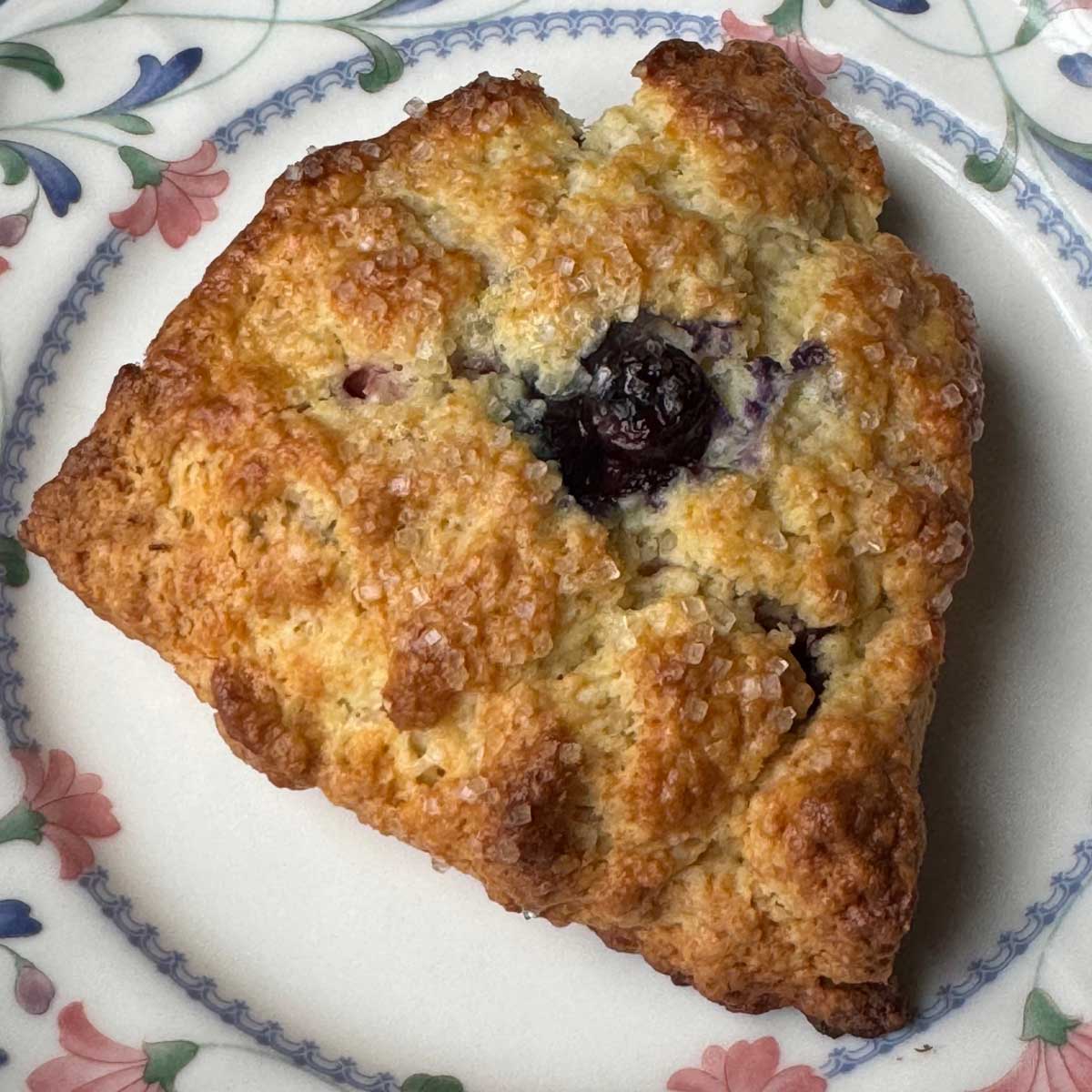 The very best cream cheese scones recipe with blueberries