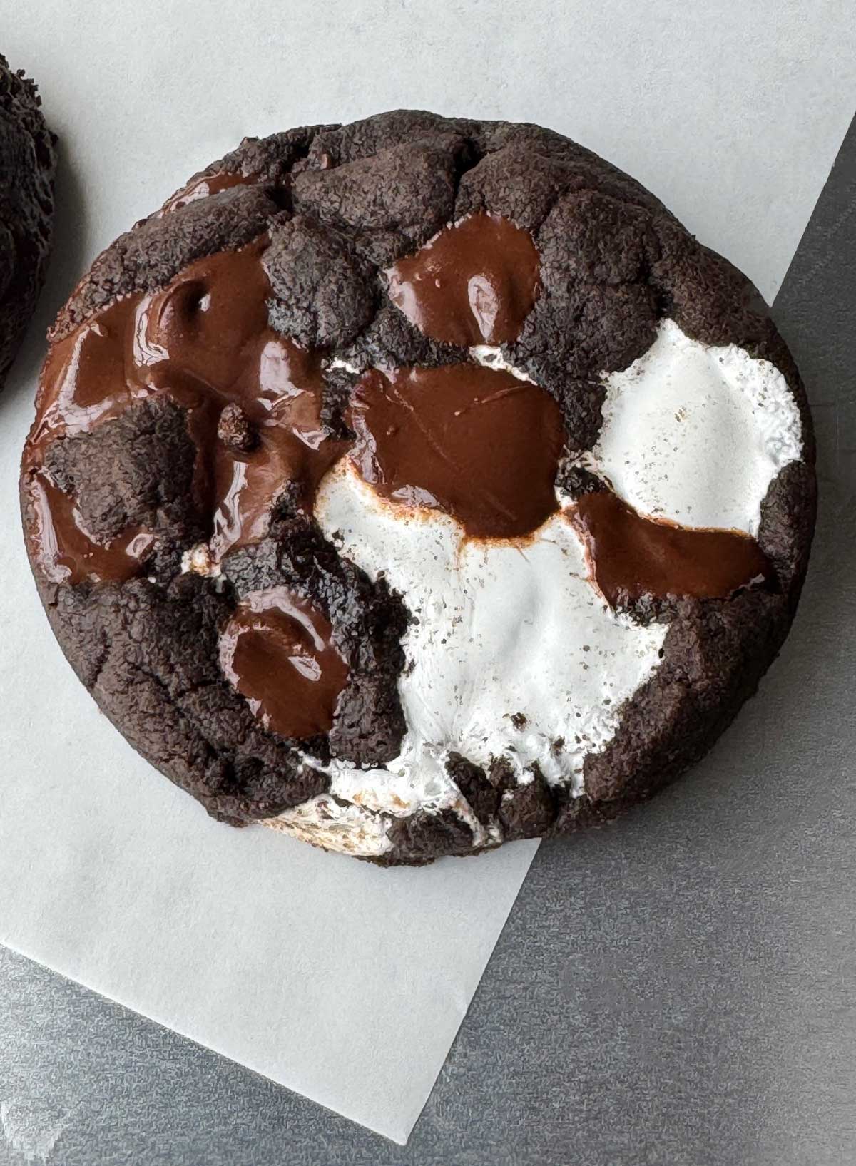 Chocolate Marshmallow Black Cocoa Cookies